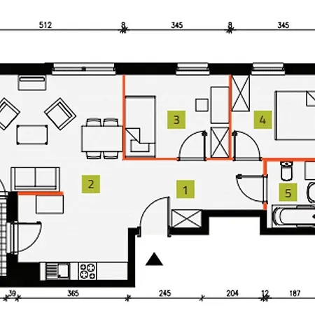 Apartament Cch Elephant Poznań